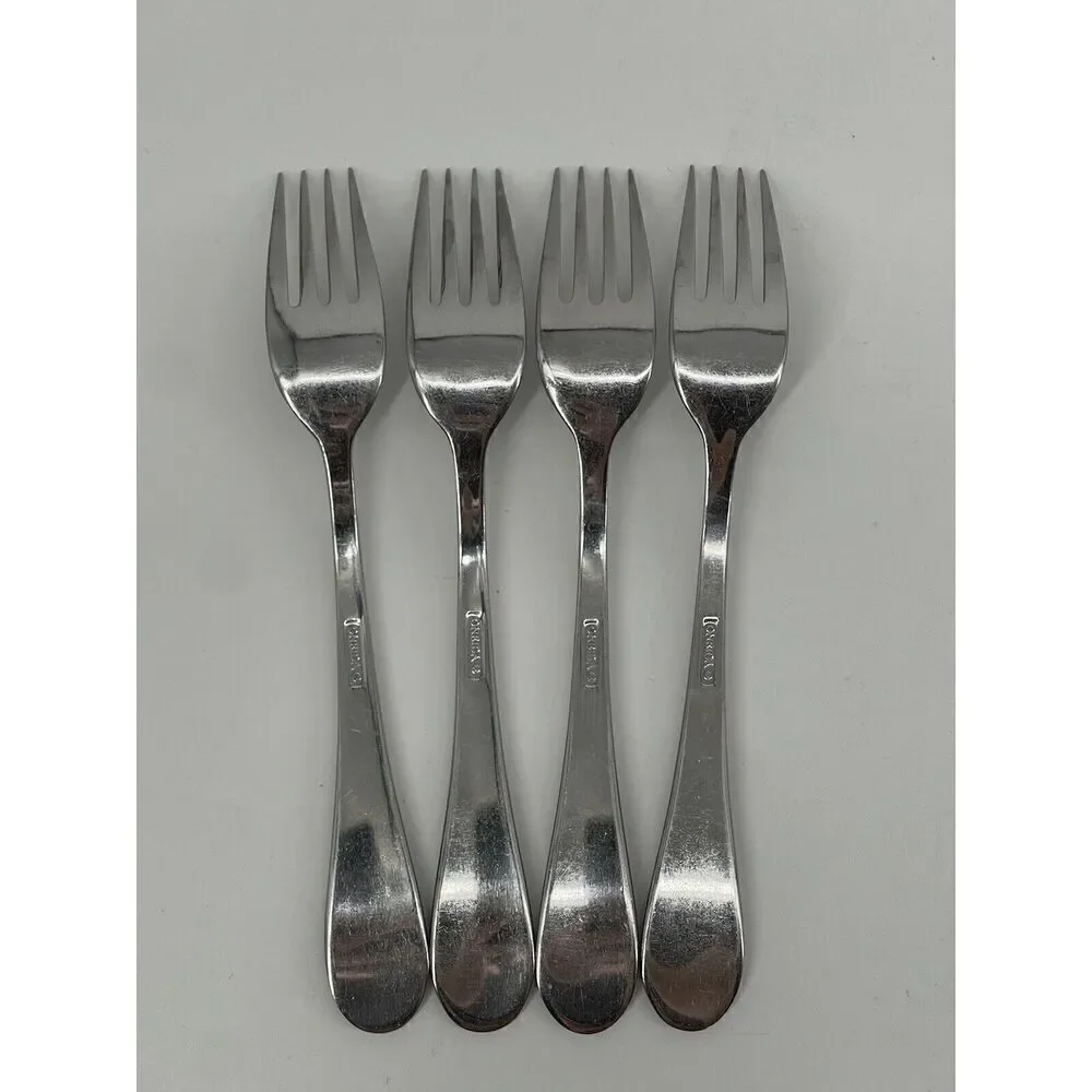 Oneida ICARUS Place Dinner Forks 8” Glossy Stainless Flatware Set Of 4